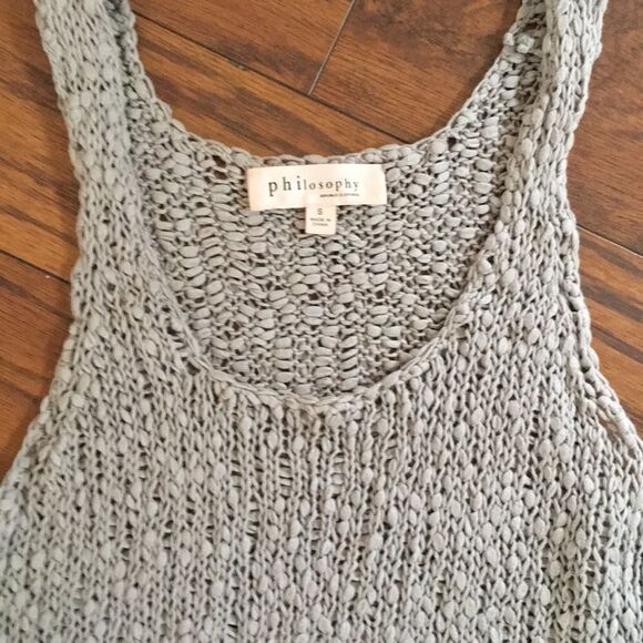 Philosophy sweater tank tunic. Small - Picture 2 of 4